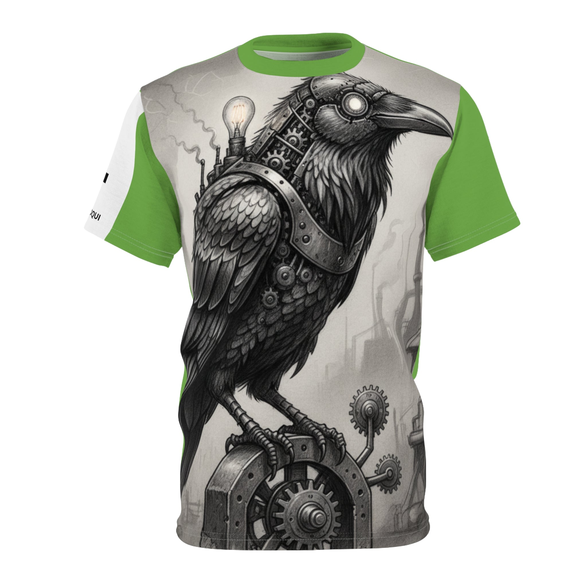Steampunk Mechanical Raven T‑Shirt